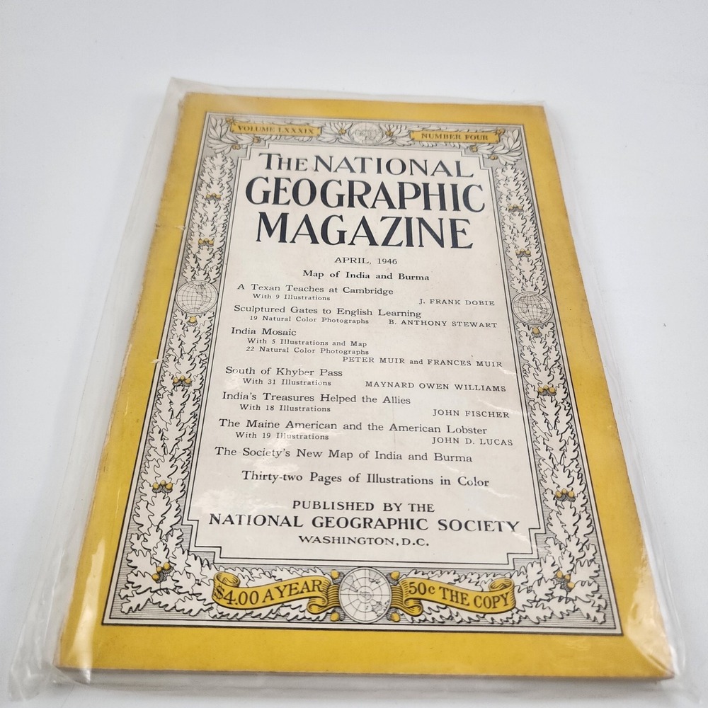 National Geographic Magazine April 1946 No‎ Insert